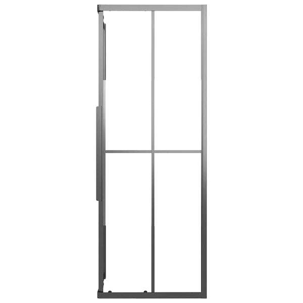 Suihkukaappi puolihuurrettu ESG 80x80x180 cm musta
