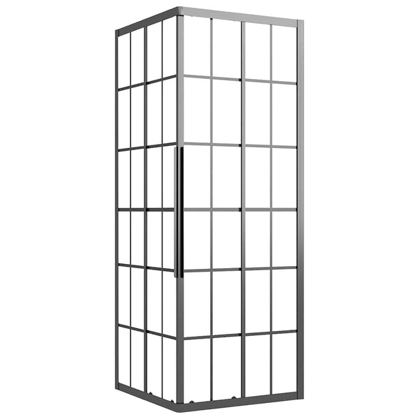 Suihkukaappi huurrettu ESG 70x70x180 cm musta