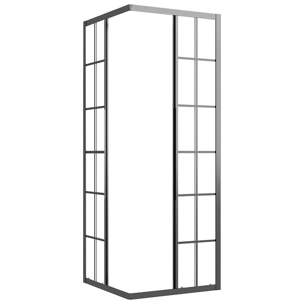 Suihkukaappi huurrettu ESG 70x70x180 cm musta