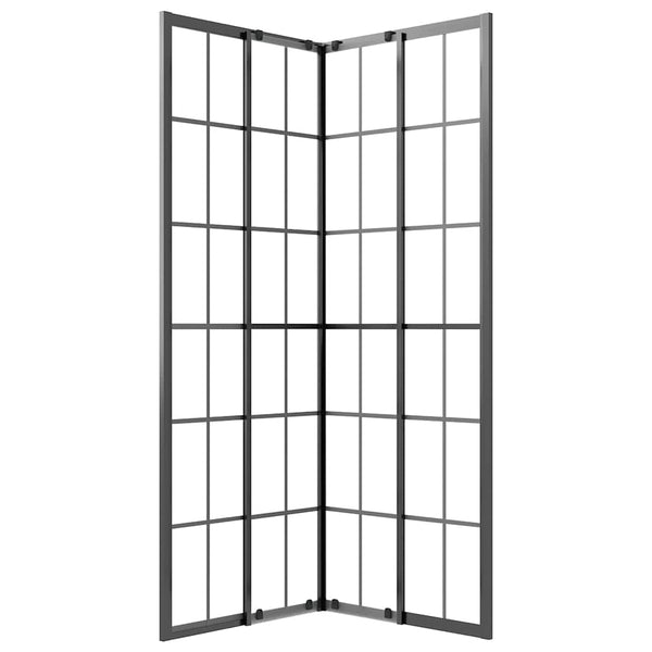 Suihkukaappi huurrettu ESG 70x70x180 cm musta