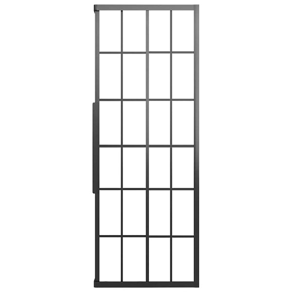 Suihkukaappi huurrettu ESG 70x70x180 cm musta