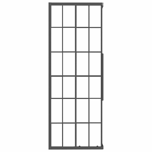 Suihkukaappi huurrettu ESG 70x70x180 cm musta