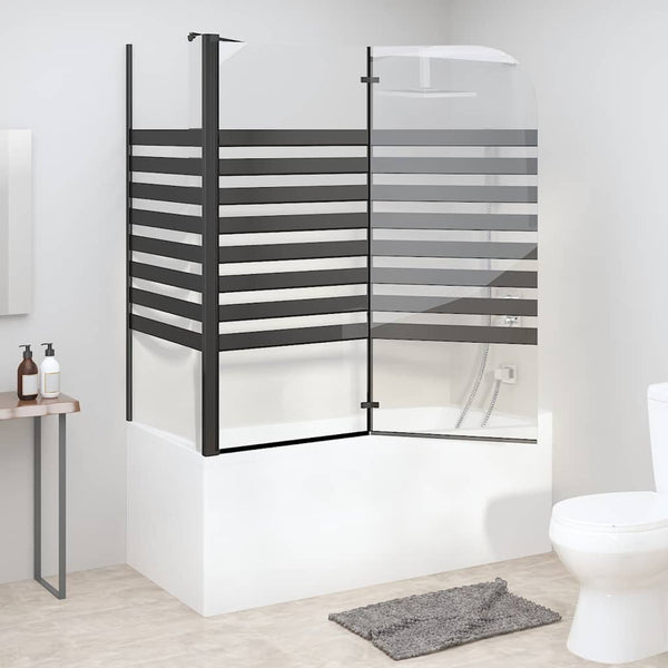 Suihkuseinä raidallinen 120x68x130 cm karkaistu lasi
