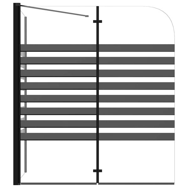 Suihkuseinä raidallinen 120x68x130 cm karkaistu lasi