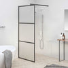 Walk-in suihkuseinäke 80x195 cm huurrettu ESG-lasi musta