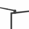 Walk-in suihkuseinäke 100x195cm ESG-lasi kivikuvioinnilla musta