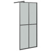 Walk-in suihkuseinäke 80x195 cm tumma karkaistu lasi