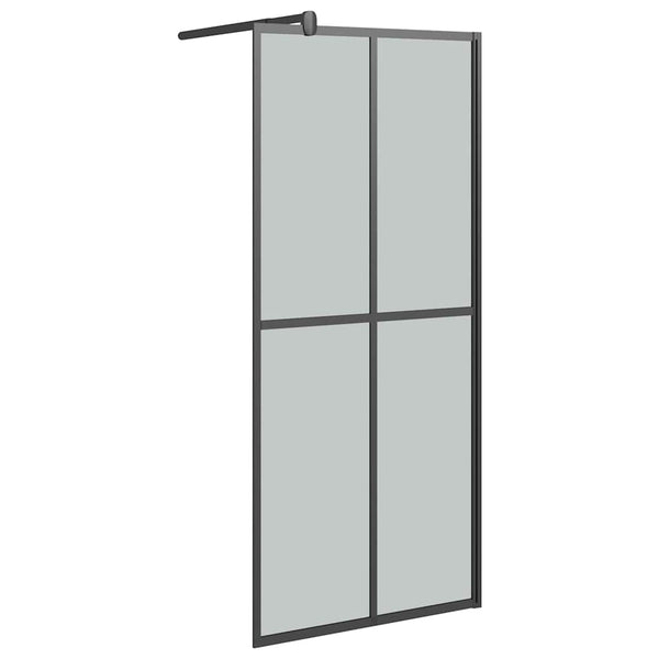 Walk-in suihkuseinäke 80x195 cm tumma karkaistu lasi