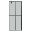 Walk-in suihkuseinäke 80x195 cm tumma karkaistu lasi
