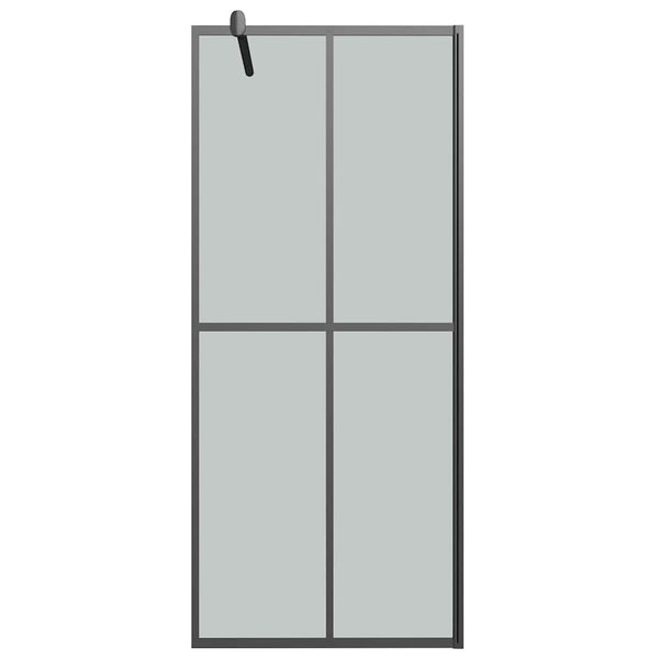 Walk-in suihkuseinäke 90x195 cm tumma karkaistu lasi