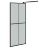 Walk-in suihkuseinäke 90x195 cm tumma karkaistu lasi