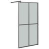 Walk-in suihkuseinäke 100x195 cm tumma karkaistu lasi