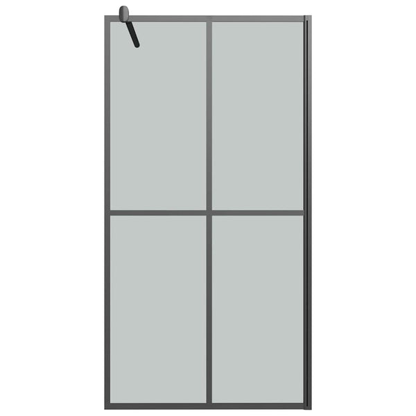 Walk-in suihkuseinäke 100x195 cm tumma karkaistu lasi