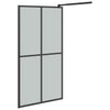 Walk-in suihkuseinäke 100x195 cm tumma karkaistu lasi