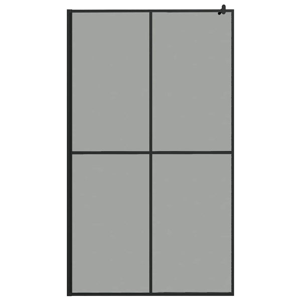 Walk-in suihkuseinäke 118x190 cm tumma karkaistu lasi