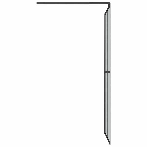 Walk-in suihkuseinäke 118x190 cm tumma karkaistu lasi