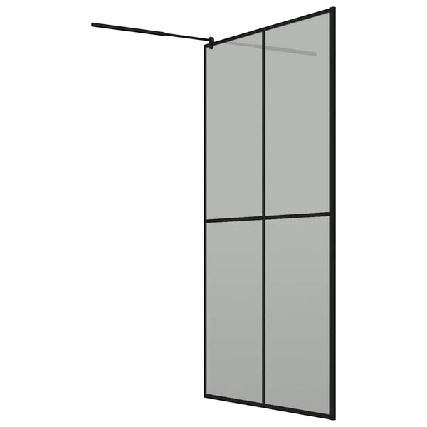 Walk-in suihkuseinäke 118x190 cm tumma karkaistu lasi