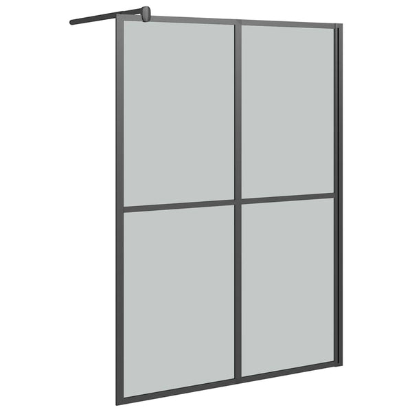 Walk-in suihkuseinäke 145x195 cm tumma karkaistu lasi