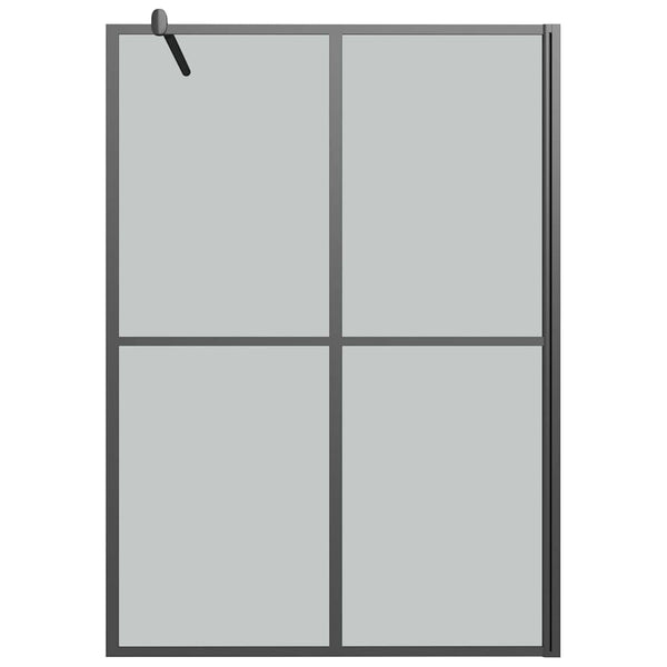 Walk-in suihkuseinäke 145x195 cm tumma karkaistu lasi