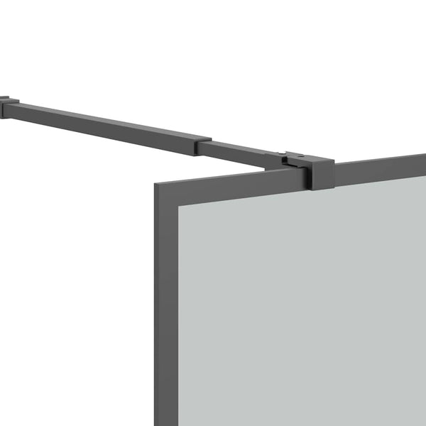 Walk-in suihkuseinäke 145x195 cm tumma karkaistu lasi