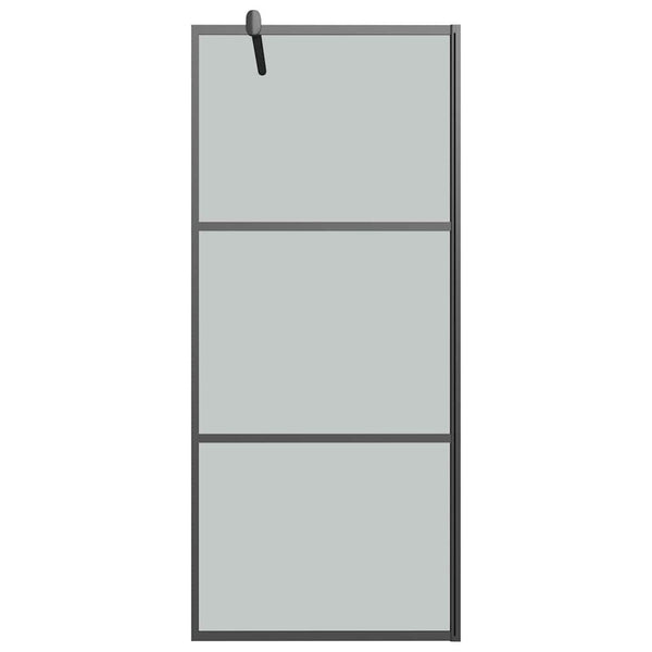 Walk-in suihkuseinäke 80x195 cm tumma ESG-lasi musta