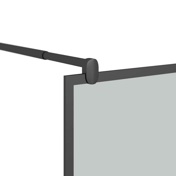 Walk-in suihkuseinäke 80x195 cm tumma ESG-lasi musta