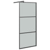 Walk-in suihkuseinäke 90x195 cm tumma ESG-lasi musta