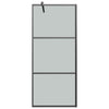 Walk-in suihkuseinäke 90x195 cm tumma ESG-lasi musta