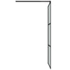 Walk-in suihkuseinäke 90x195 cm tumma ESG-lasi musta