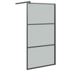 Walk-in suihkuseinäke 100x195 cm tumma ESG-lasi musta