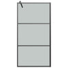 Walk-in suihkuseinäke 100x195 cm tumma ESG-lasi musta