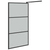 Walk-in suihkuseinäke 100x195 cm tumma ESG-lasi musta