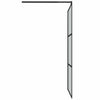 Walk-in suihkuseinäke 100x195 cm tumma ESG-lasi musta