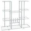 Valkoinen kukkateline Secan 94,5x25x89cm (rauta)