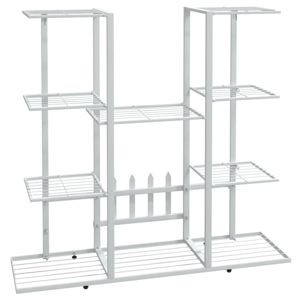 Valkoinen kukkateline Secan 94,5x25x89cm (rauta)