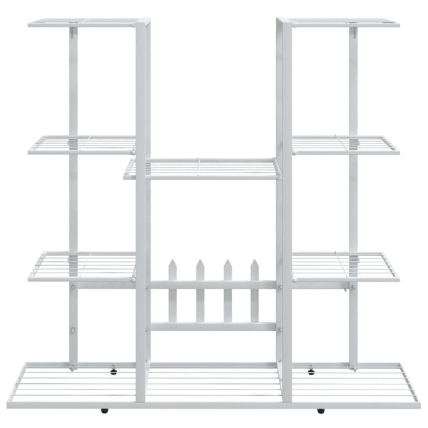 Valkoinen kukkateline Secan 94,5x25x89cm (rauta)