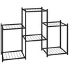 Musta kukkateline Hevronia 83x25x60cm (rauta)