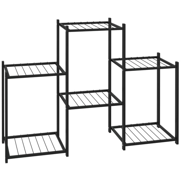 Musta kukkateline Hevronia 83x25x60cm (rauta)