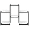 Musta kukkateline Hevronia 83x25x60cm (rauta)