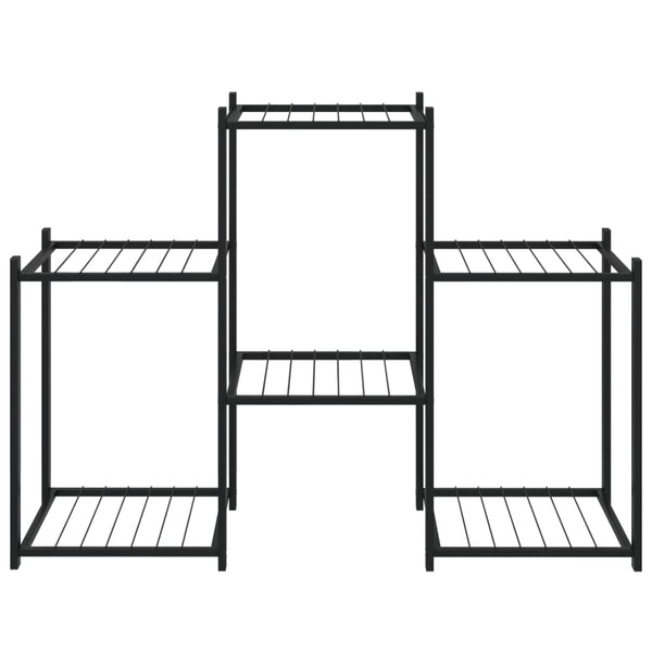 Musta kukkateline Hevronia 83x25x60cm (rauta)