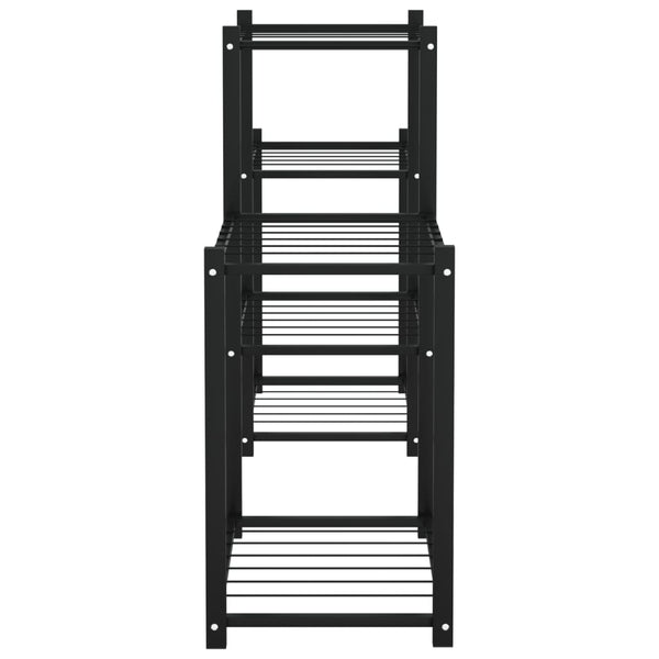 Musta kukkateline Hevronia 83x25x60cm (rauta)
