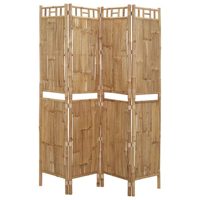 4-paneelinen tilanjakaja bambu 160x180 cm