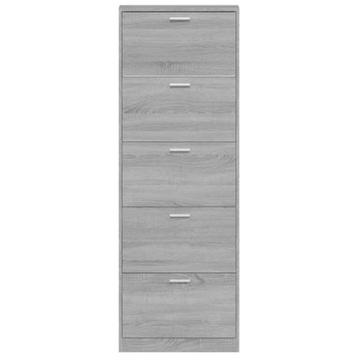 Harmaa kenkäkaappi Wilinger 59x17x169cm (puinen)