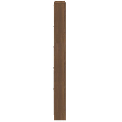Kenkäkaappi ruskea tammi 59x17x169 cm tekninen puu