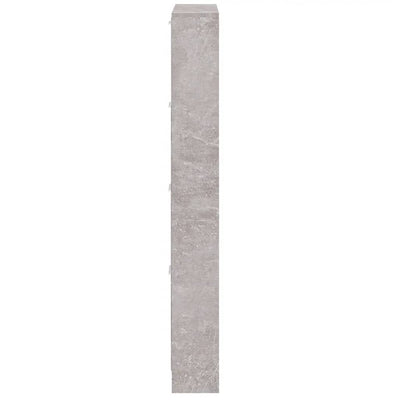 Kenkäkaappi betoninharmaa 59x17x150 cm tekninen puu