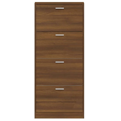 Kenkäkaappi ruskea tammi 59x17x150 cm tekninen puu