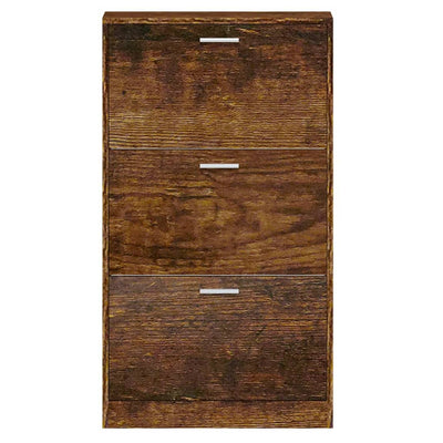 Kenkäkaappi savutammi 59x17x108 cm tekninen puu