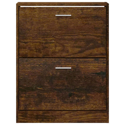 Kenkäkaappi savutammi 59x17x81 cm tekninen puu