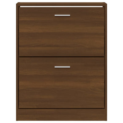Kenkäkaappi ruskea tammi 59x17x81 cm tekninen puu