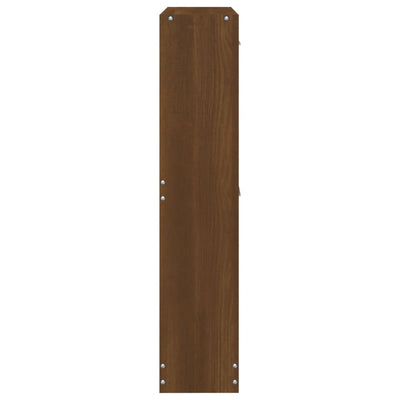 Kenkäkaappi ruskea tammi 59x17x81 cm tekninen puu